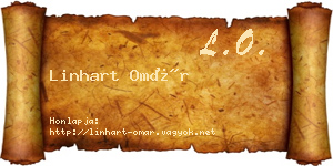 Linhart Omár névjegykártya